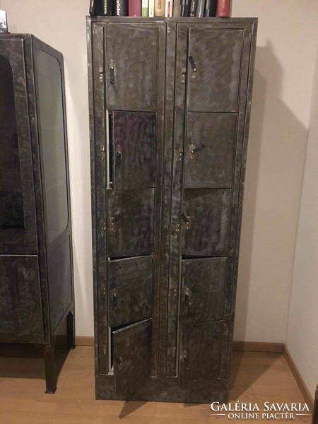 Industrial-style metal cabinet, 10-door hall cabinet, shoe storage, industrial, loft industrial