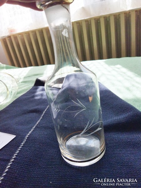 Csiszolt boros üveg,palack
