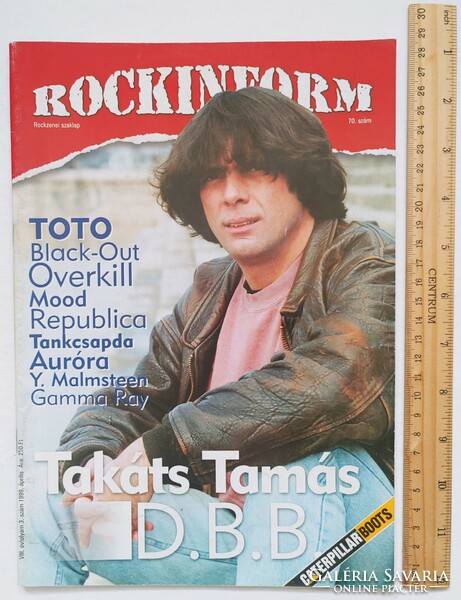 Rockinform magazin 99/4 Takáts Tamás Overkill Toto Gamma Ray Black-Out Mood Ray Wilson Republica