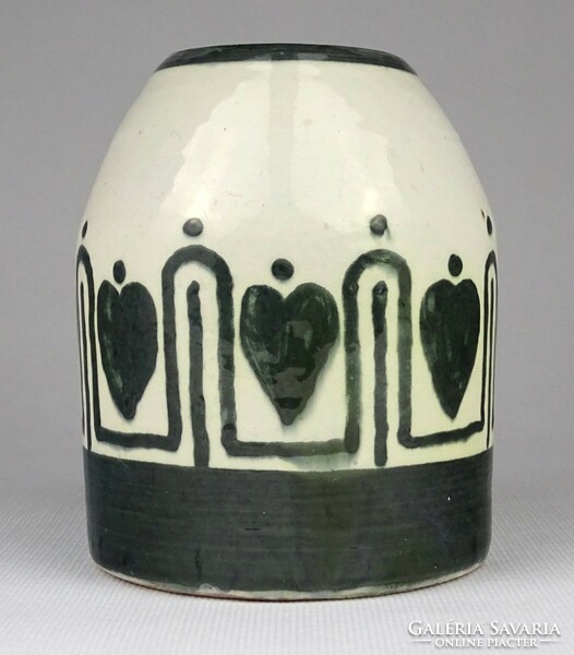 1O191 Jenő Pálla (1883-1958) folk art nouveau ceramic vase 1915