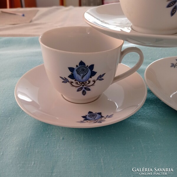 Blue pattern winterling kirchenlamitz coffee/tea cup with plate