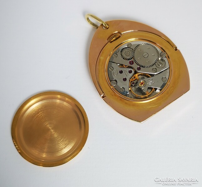 Collector's rarity, wostok pendant and table clock, with mechanical structure. With Tiktakwatch service card.