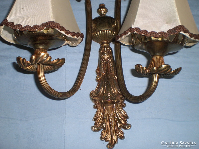 Old copper wall lamp