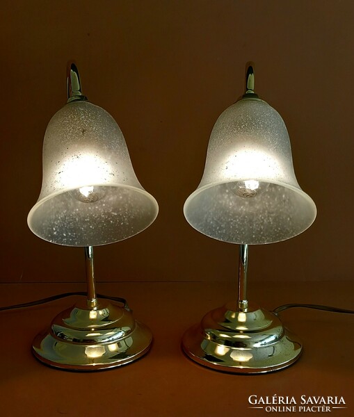 Kolarz réz asztali lámpa párban ALKUDHATÓ szecessziós