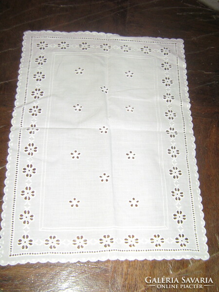 Beautiful filigree Madeira tablecloth