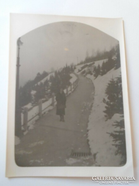 D198086 somewhere in Transylvania - snowy landscape - elza brenner? Brasov area 1920-30