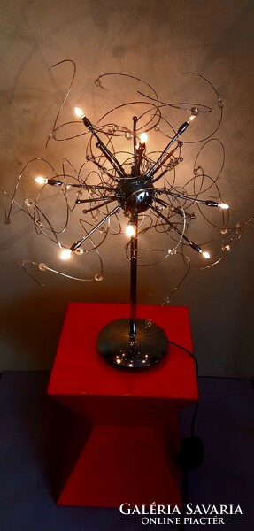 Szputnyik króm kristály design asztali lámpa.Paul Neuhaus tervezte. Alkudható!