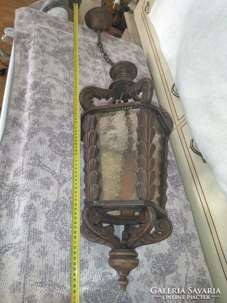120 year old antique complete ceiling lamp chandelier hand carved wood