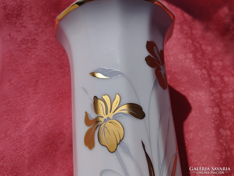 Beautiful, gilded porcelain vase