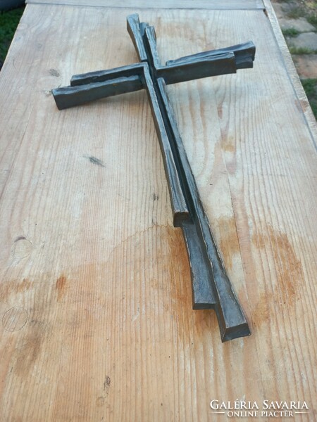 Antique bronze cross