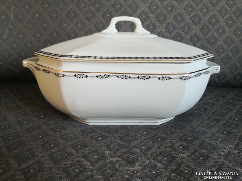 Czechoslovakian multi-functional porcelain offering soup, side dish, vegetable dishes, etc