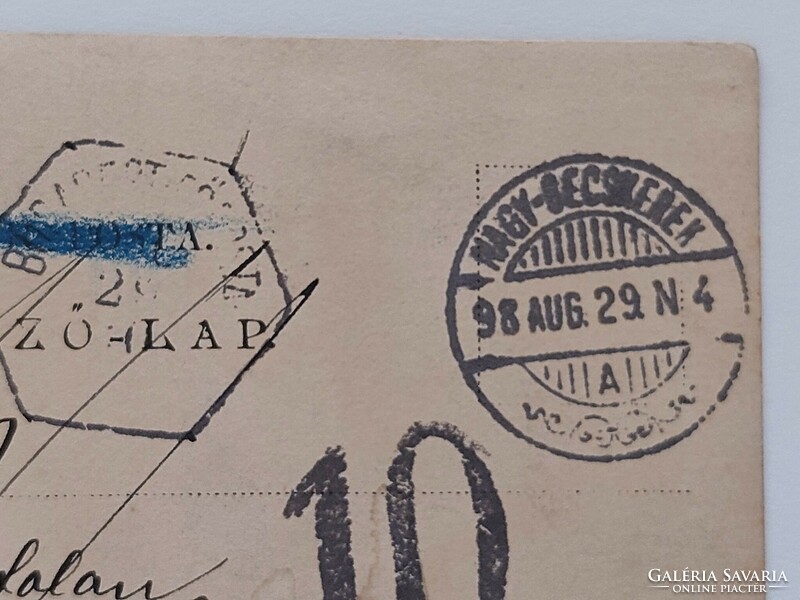 Régi képeslap 1898 levelezőlap Nagy-Becskerek katonafotó