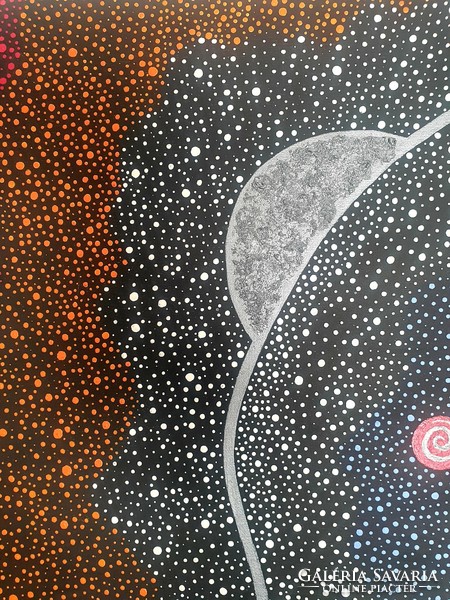 Universe: signed, modern aboart painting