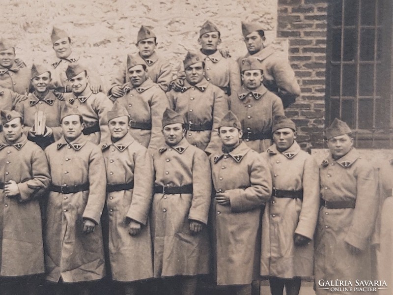 Régi katonafotó 1936 csoportkép