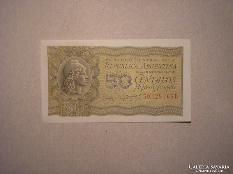 Argentina-50 centavos 1952 unc