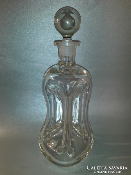 DÁN Holmegaard antik régi dekantáló kuttrolf kluk kluk decanter italos üveg