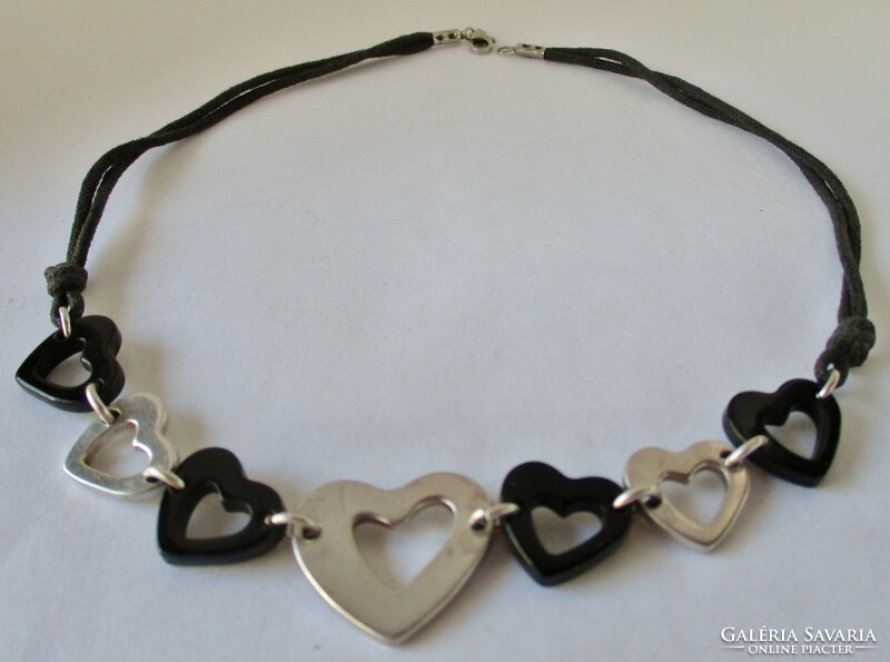 Beautiful silver heart necklaces