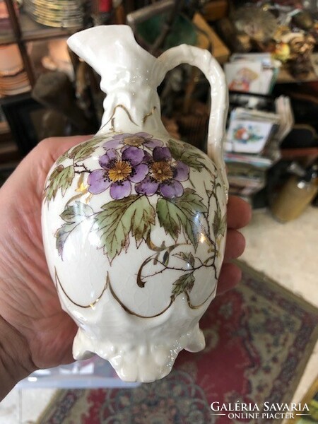 Art Nouveau porcelain vase, 22 cm high, marked, hand painted.