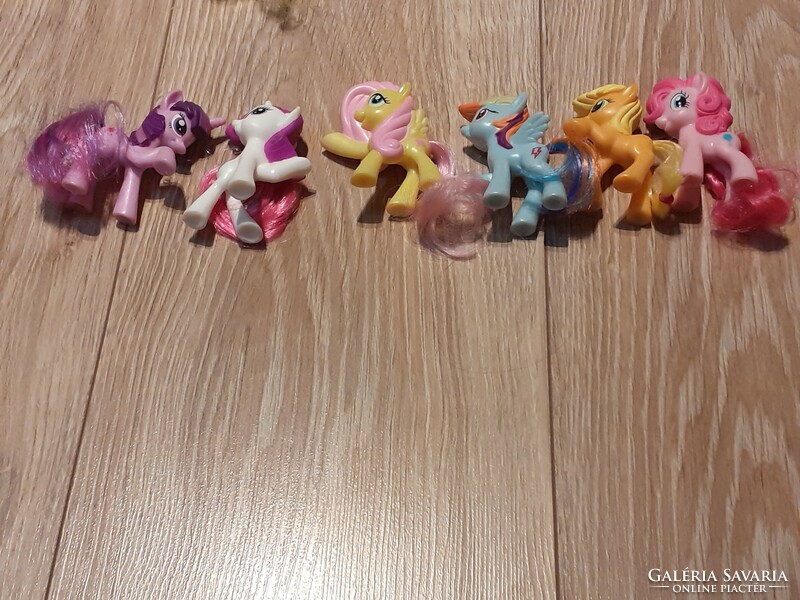 Mlp my little pony mc donalds mekis figure line 2011 - 6 pcs in one