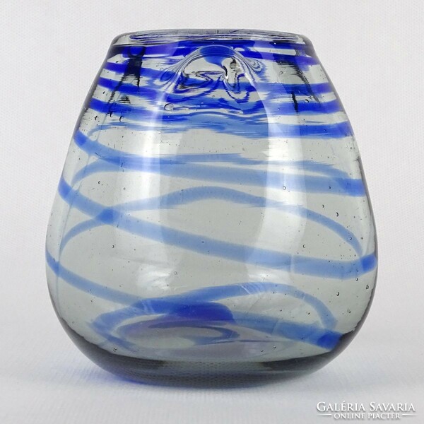 1O207 old Murano blown glass vase 11 cm