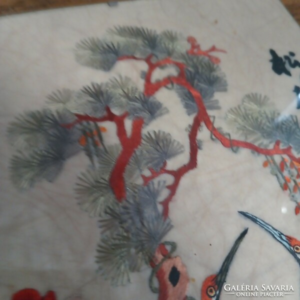 Chinese silk picture can be negotiated by writing