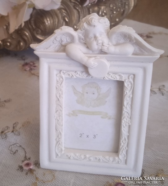 Little angelic photo holder ornament