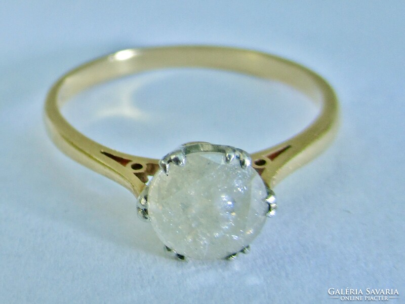 Special gold and platinum ring with a large 0.6ct diamond sale!
