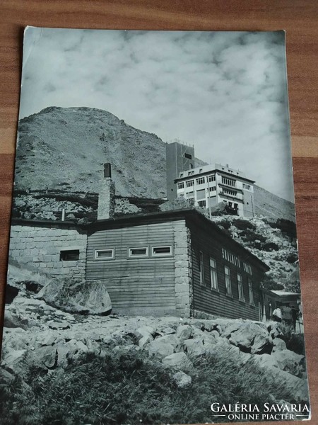 Old postcard, high tatras, rocky hut in the sklanata valley, 1964