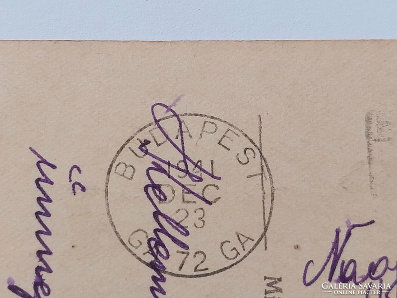 Régi karácsonyi képeslap 1941 Gyulai rajzos levelezőlap