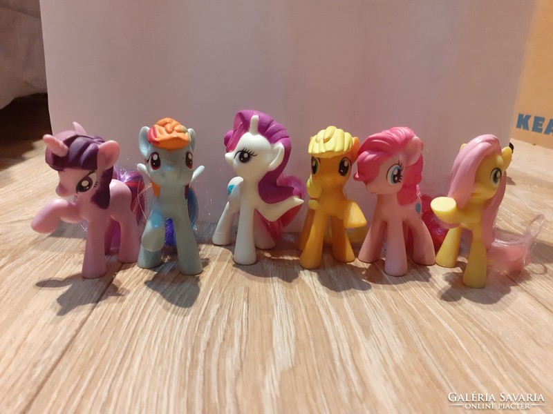 Mlp my little pony mc donalds mekis figure line 2011 - 6 pcs in one