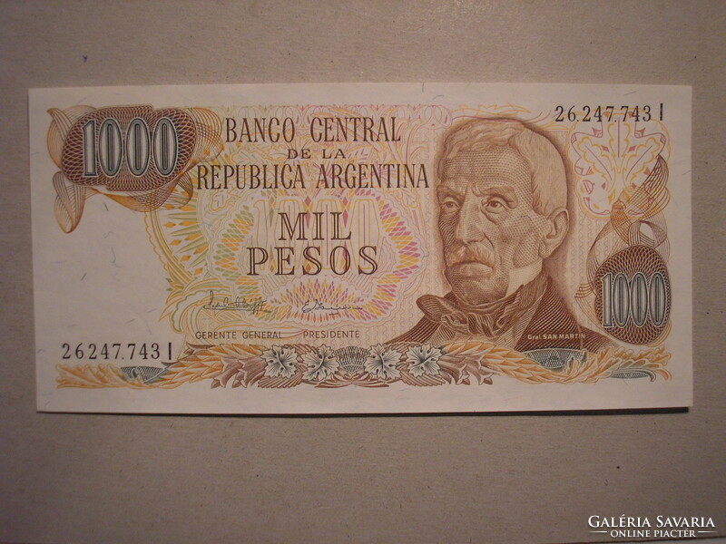Argentina-1000 pesos 1976 oz