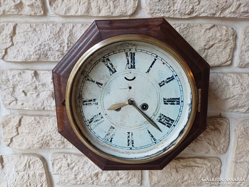 Antique junghans wall clock decoration for ship office square captain's clock.