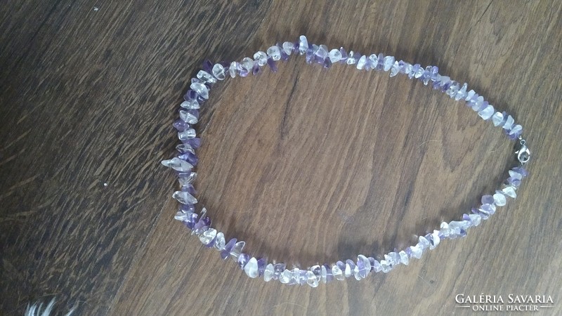 Amethyst and citrine necklace