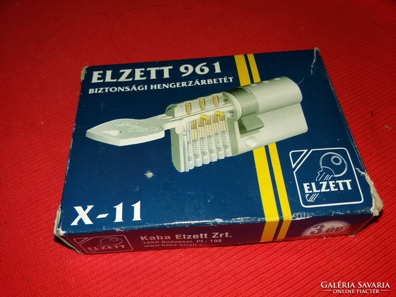 ELZETT 961 X - 11 mágneszáras biztonsági zárbetét 3 kulccsal mágneskártyával képek szerint