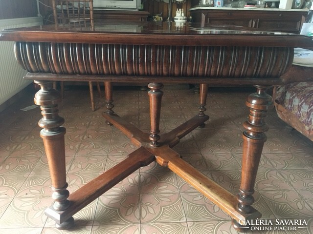 German pewter dining table for sale