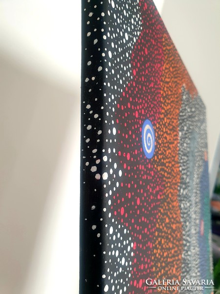 Univerzum: szignózott, modern ABOART festmény