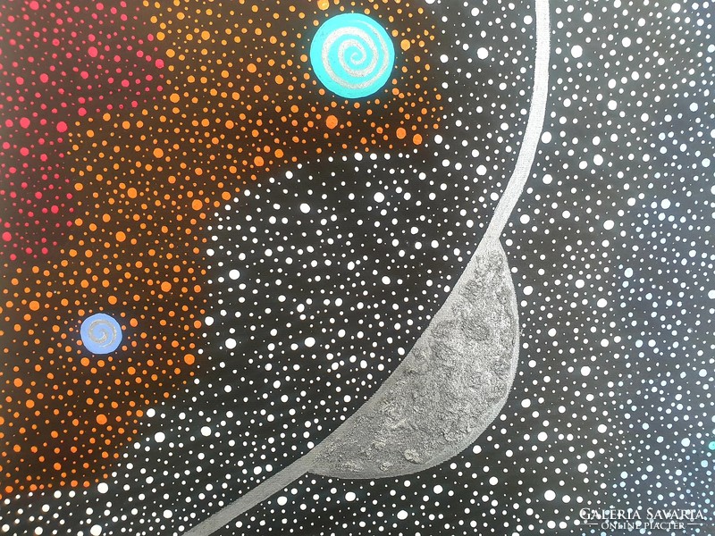 Univerzum: szignózott, modern ABOART festmény