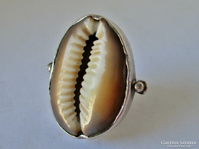 A very special shell silver ring