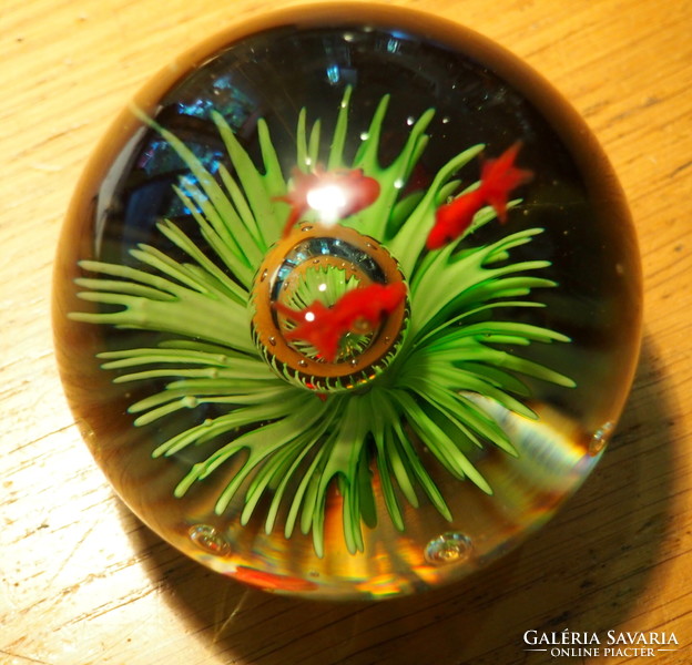 Millefiori glass globe