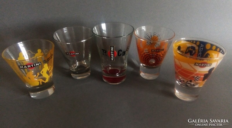 10X design martini glass set - with rare pieces, 1990s