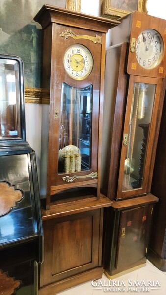 A curiosity! Three-weight, flawlessly working, antique Art Nouveau Gustav Becker floor clock