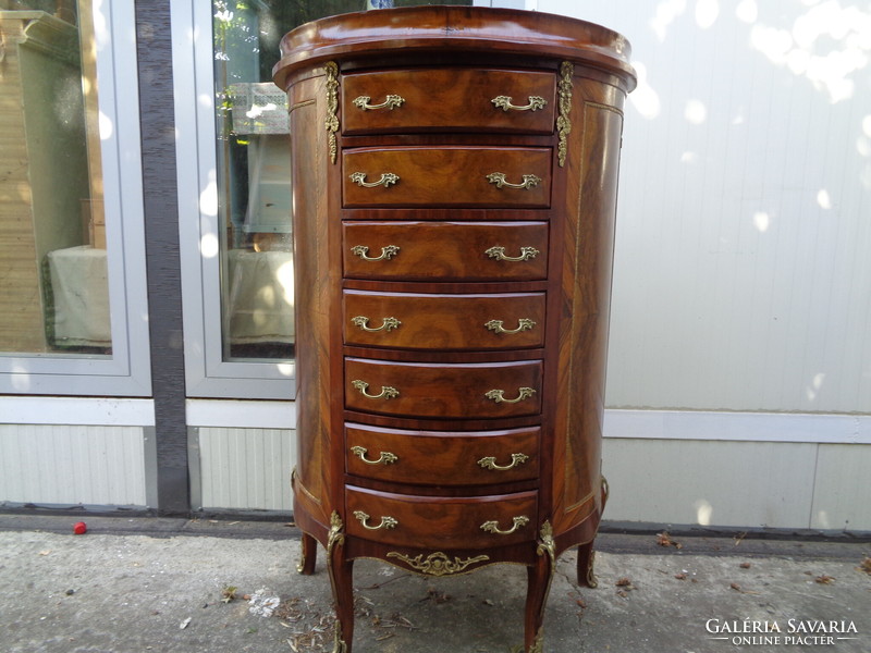 A seven-drawer chest of drawers