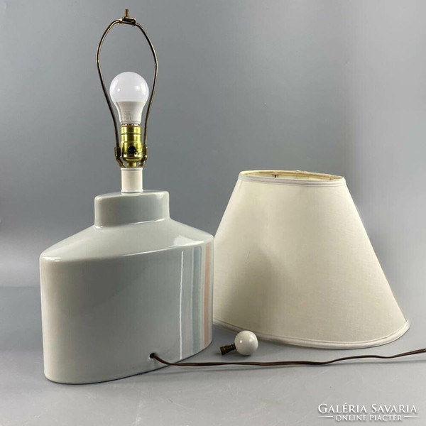 Pair of Leviton mid-century American ceramic lamps