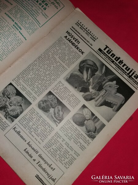 Antique 1941 April fairy fingers needlework magazine richly illustrated with supplement
