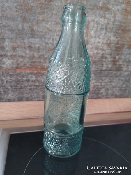 Retro üdítős szörpös üveg  kék palack