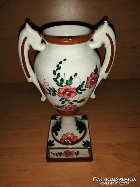 Antik jellegű porcelán víztartó AQUA VITAE Az Élet Vize 21,5 cm (z-3)