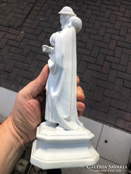 Porcelain statue, depiction of Moses, 22 cm in size.