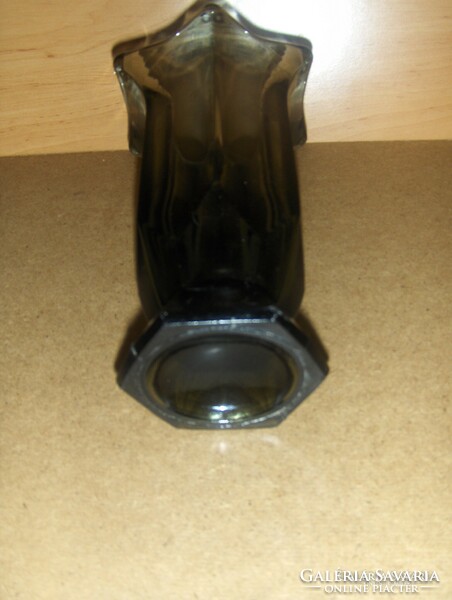 Antik füst színű üveg váza (14/d)