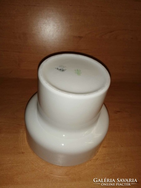 Ritka Hollóházi porcelán fehér váza (28/d)