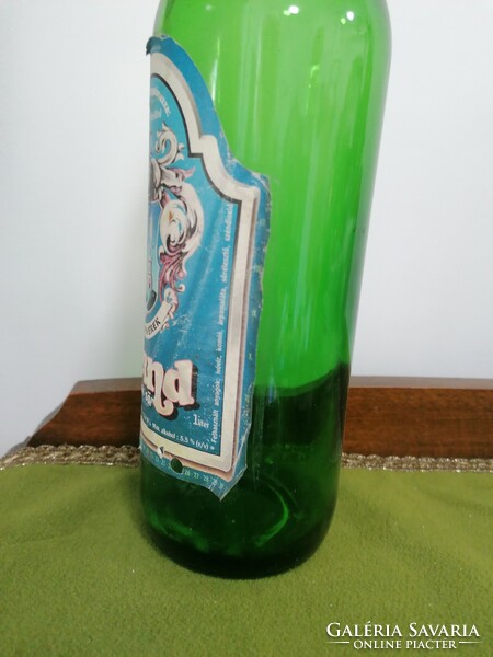 Old beer bottle with buckle